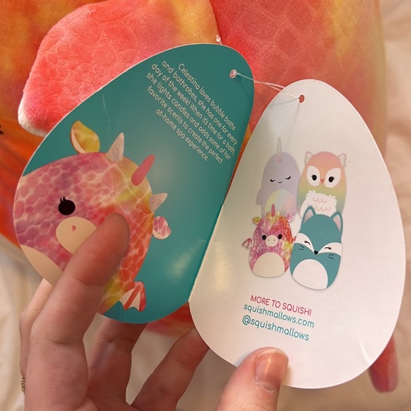 NWT Squishmallows Celestina the Dragon 16" Stuffed Plush - Picture 5 of 6